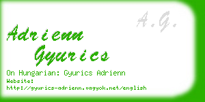 adrienn gyurics business card